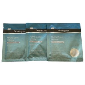 Neutrogena Hydro Boost Hydrating 100% Hydrogel Masks 1.0oz Lot of 3